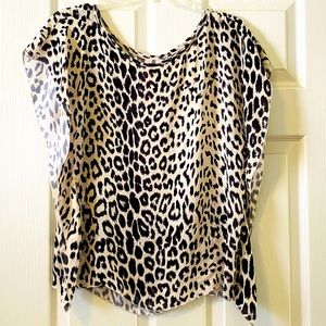 Leopard Print Top - Size Small